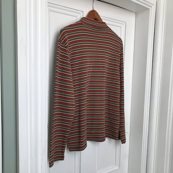 1990s Womens Large Long Sleeve Striped Traditions Country Collection - Picture 5 of 5